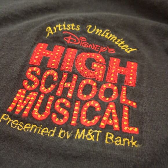 VTG Disney High School Musical Adult XXL Long Sleeve Shirt Embroidered HSM Y2K - Picture 2 of 6